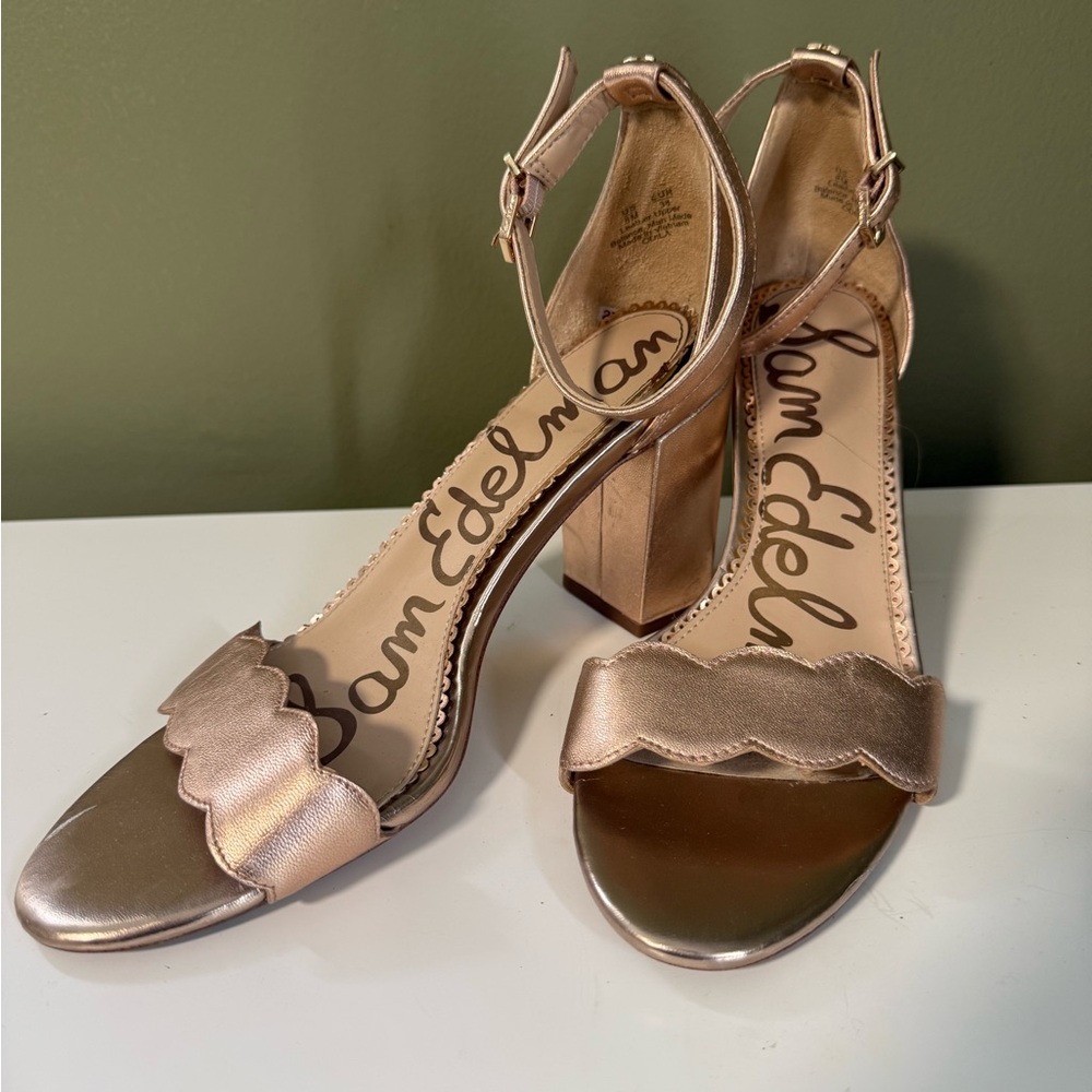 Sam Edelman Rose Gold Heels Elegant Design